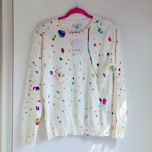 FATE - Splattered Print Sweater - SIZE SMALL